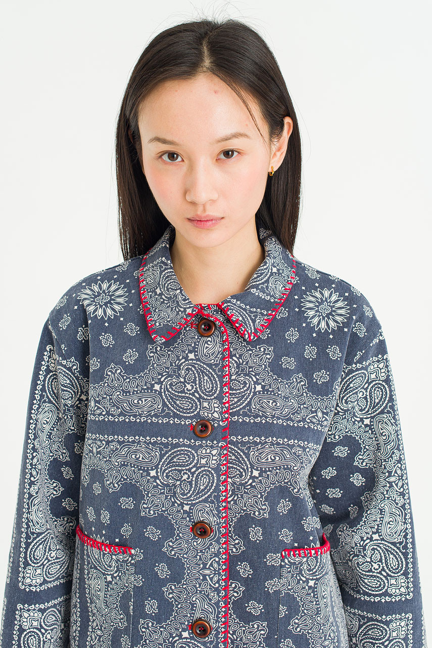 Bandana Shade Jacket, Navy