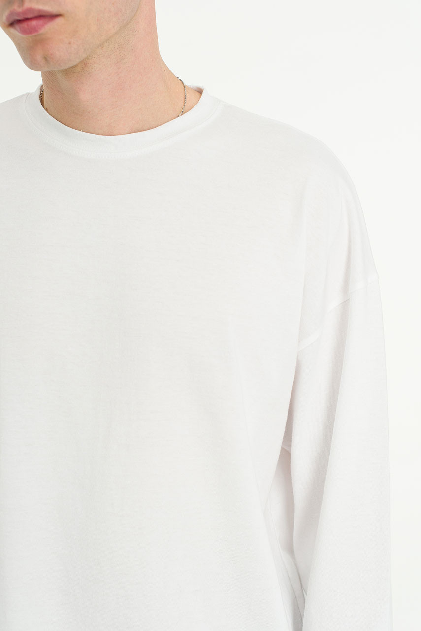Menswear | Soft Long Sleeve Tee, White