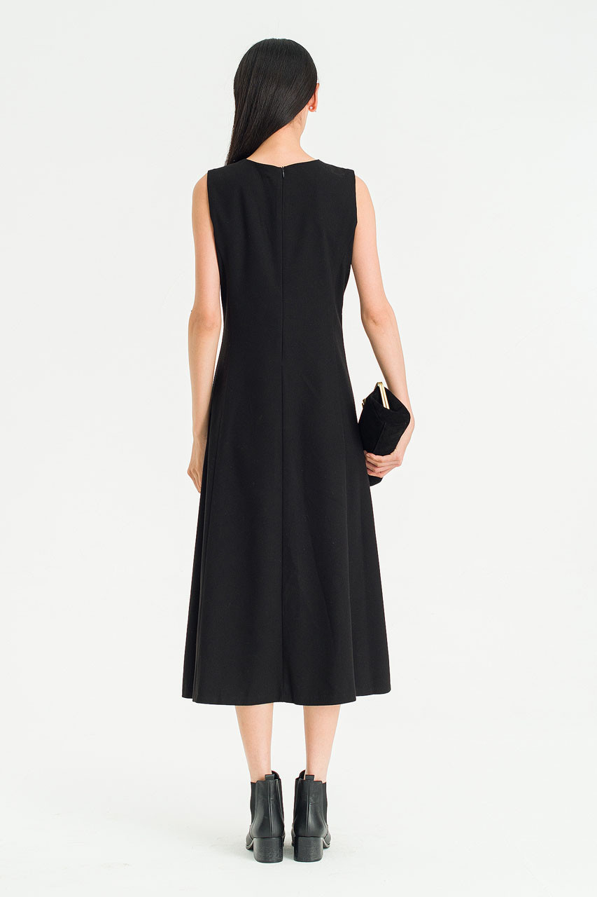 Shape Mid Length Dress, Black