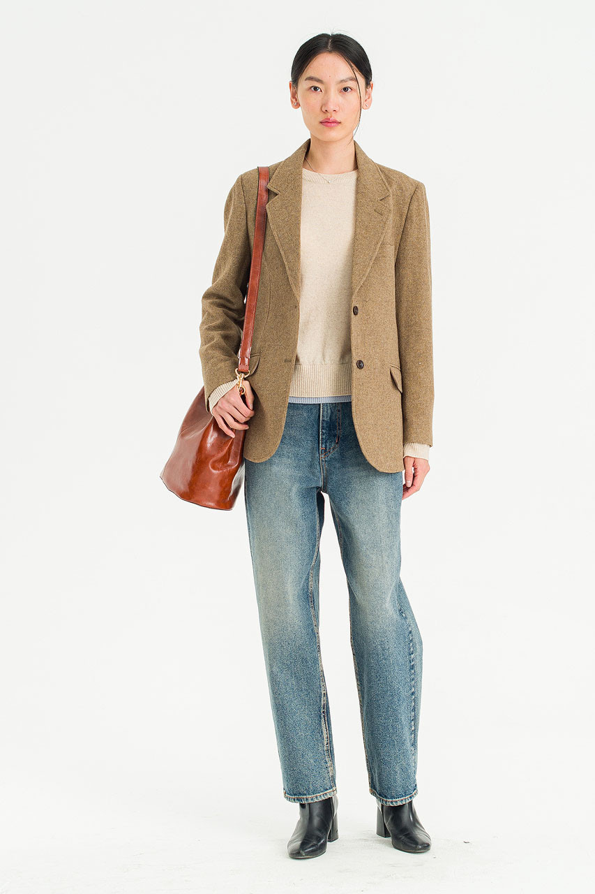Wren Classic Wool Jacket, Beige