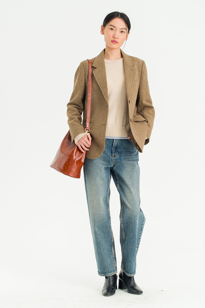 Wren Classic Wool Jacket, Beige