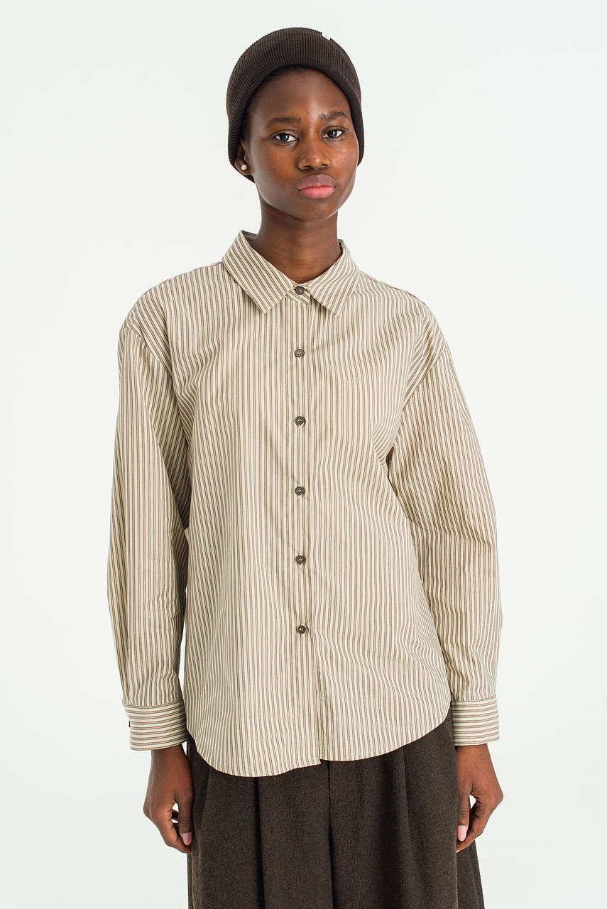 Season Stripe Shirt, Ivory