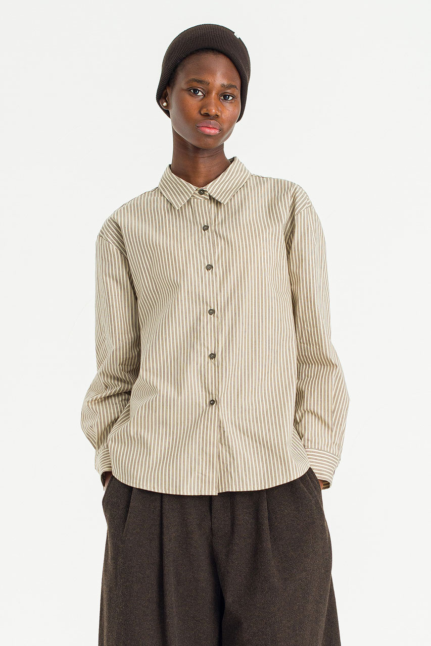 Season Stripe Shirt, Ivory