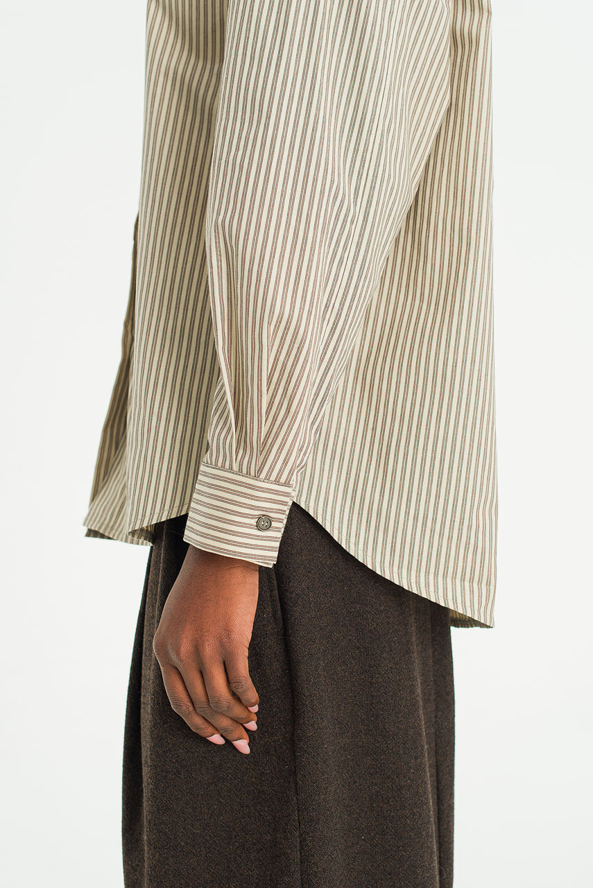 Season Stripe Shirt, Ivory