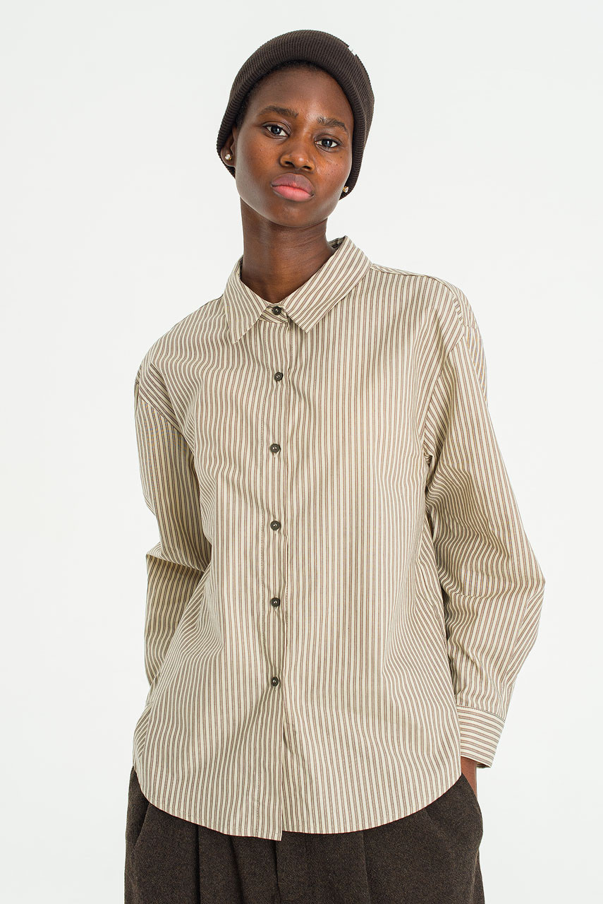 Season Stripe Shirt, Ivory