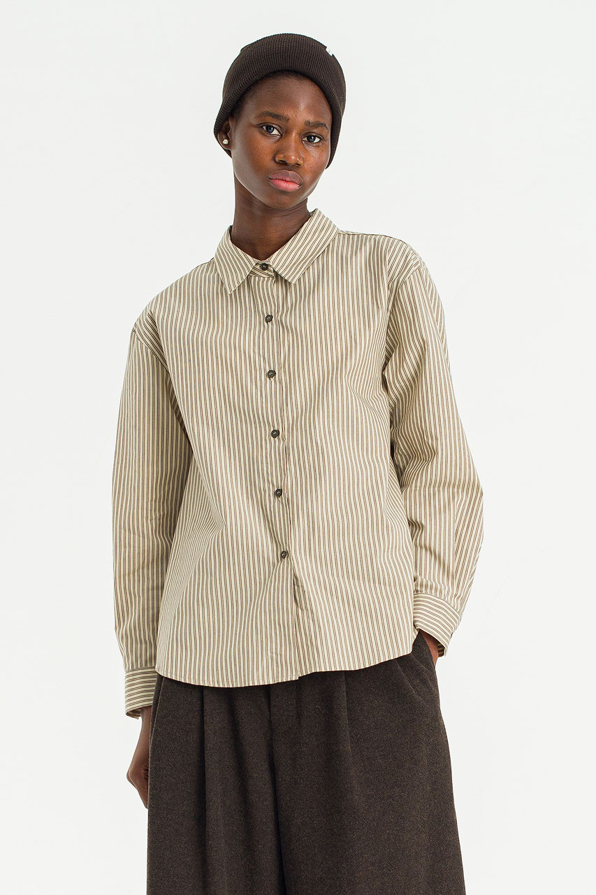 Season Stripe Shirt, Ivory