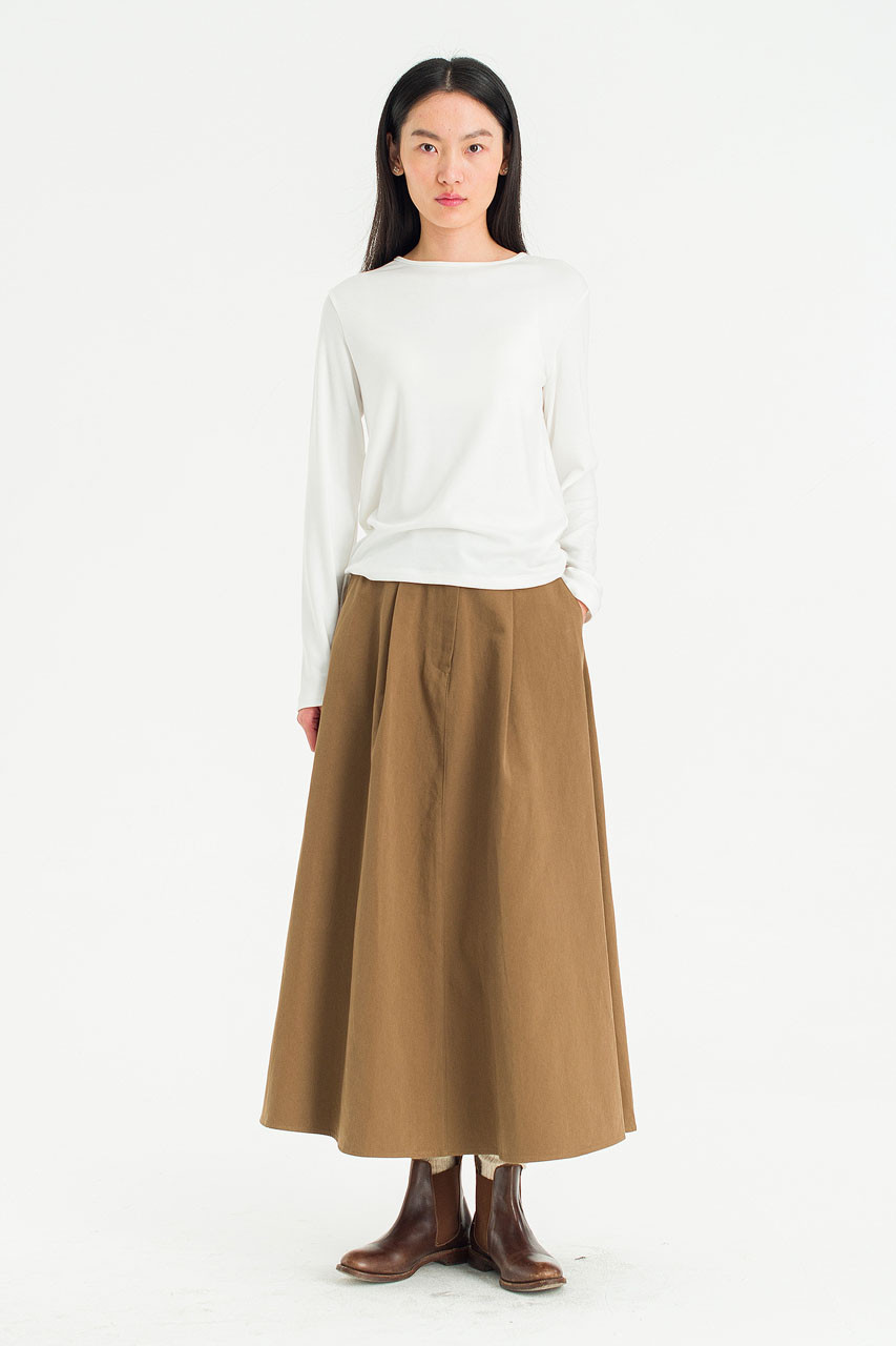 Mild Touch Round Neck Tee, Ivory