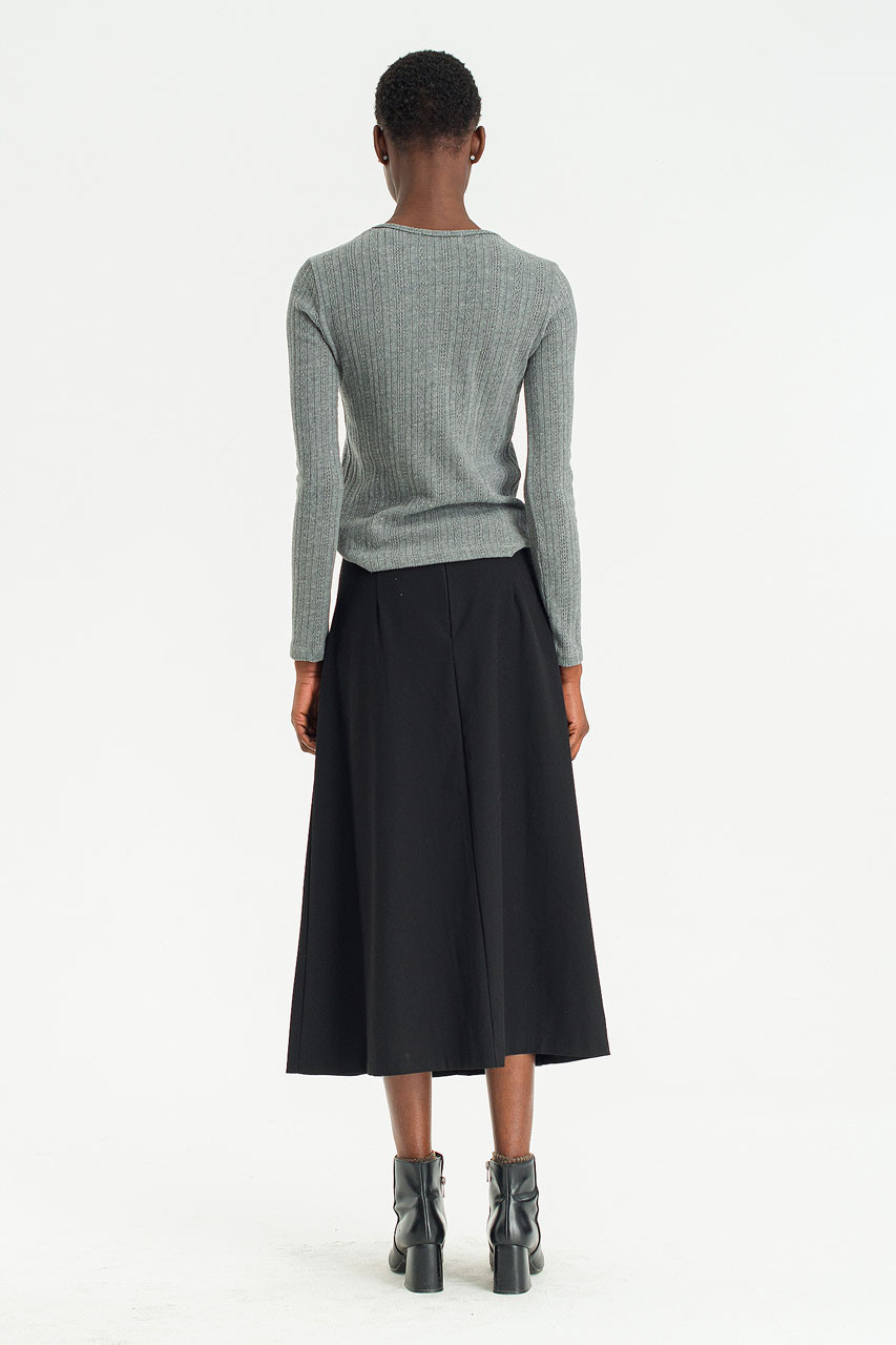 Silent Rib Tee, Grey