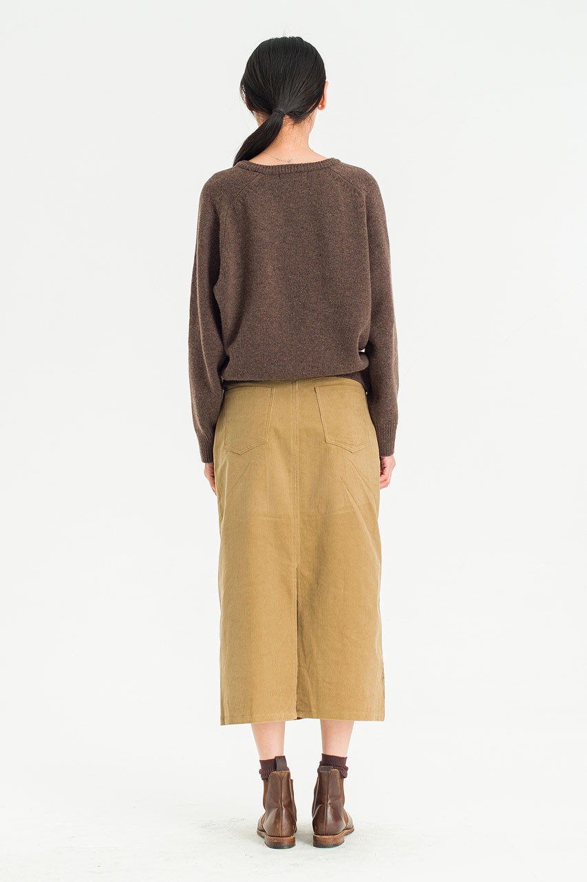 Mellow V Neck Jumper, Brown