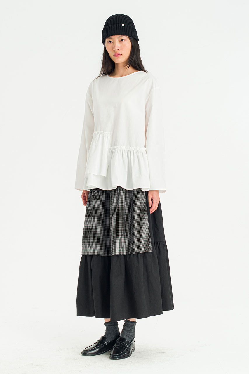 Rue Peplum Top, White