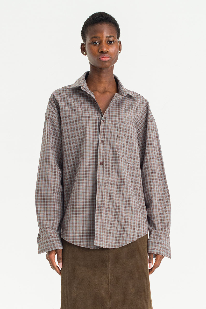Loam Check Shirt, Brown