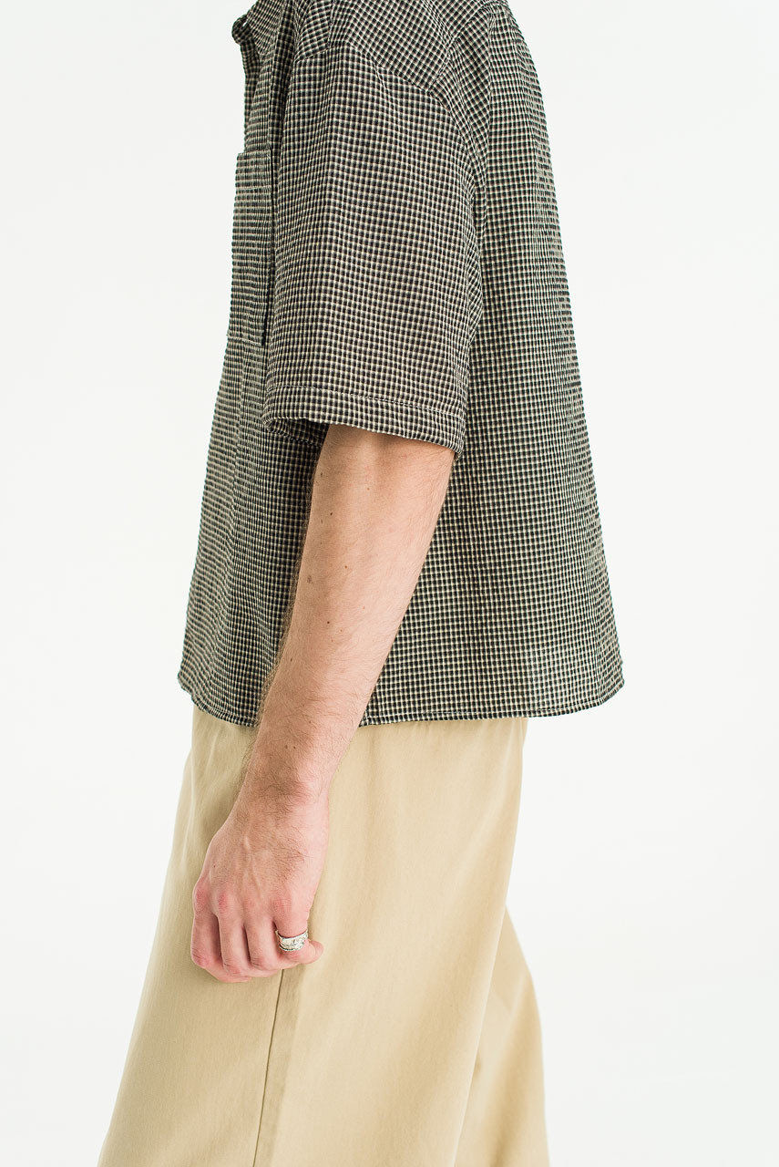 Menswear | Boxy-Crop Shirt, Black