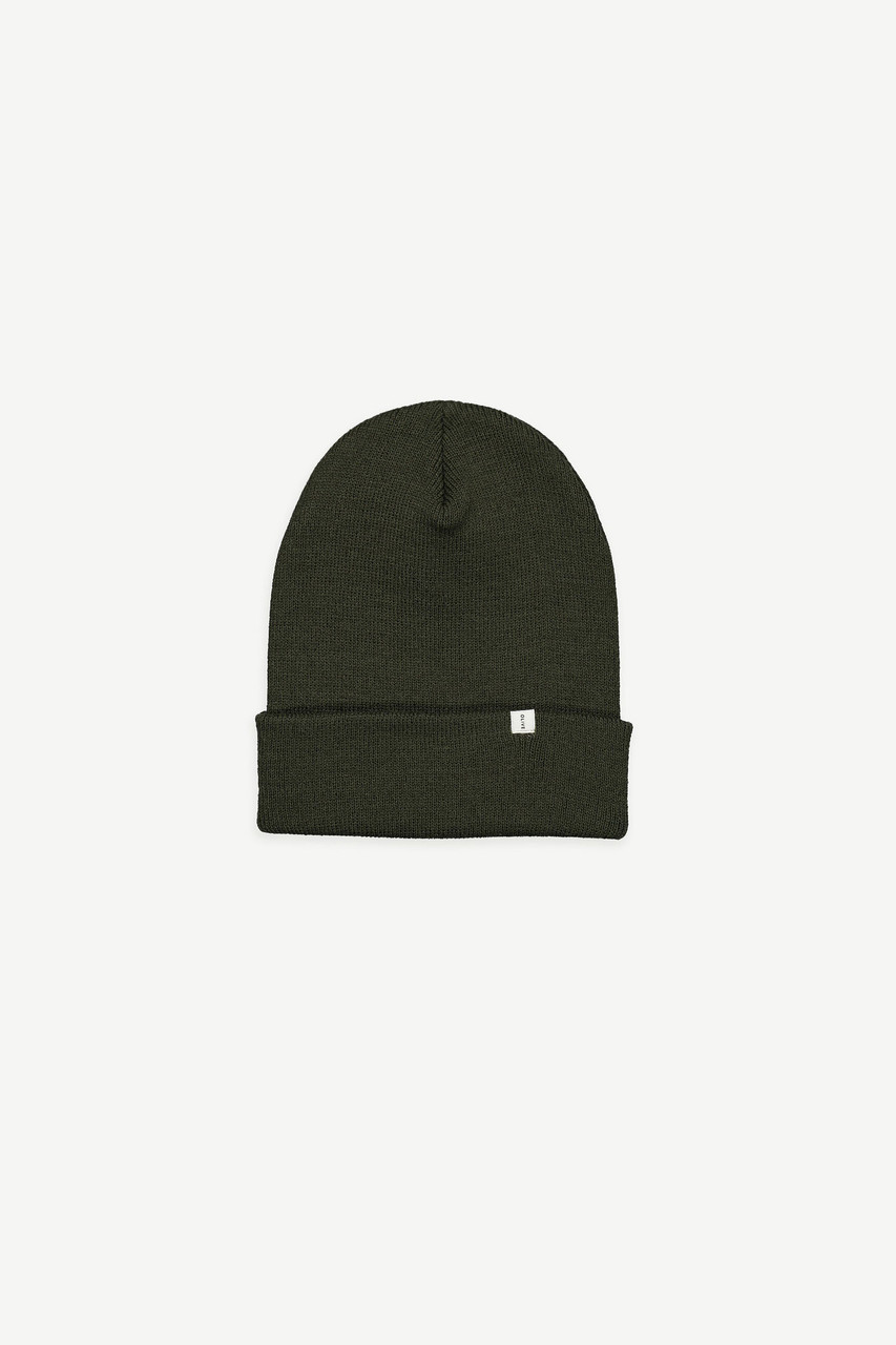Ridge Knit Beanie, Khaki