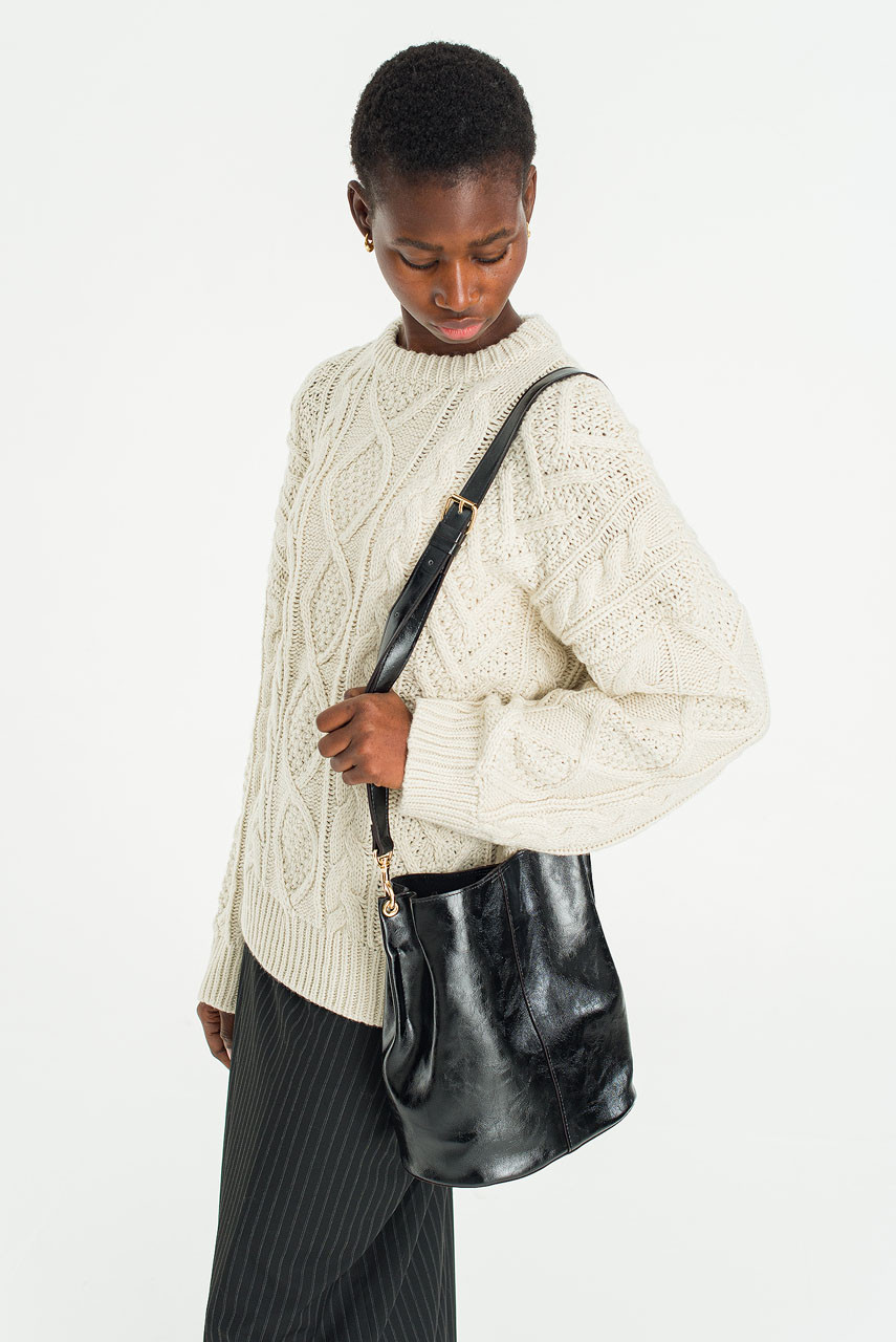 Mare Bucket Bag, Black