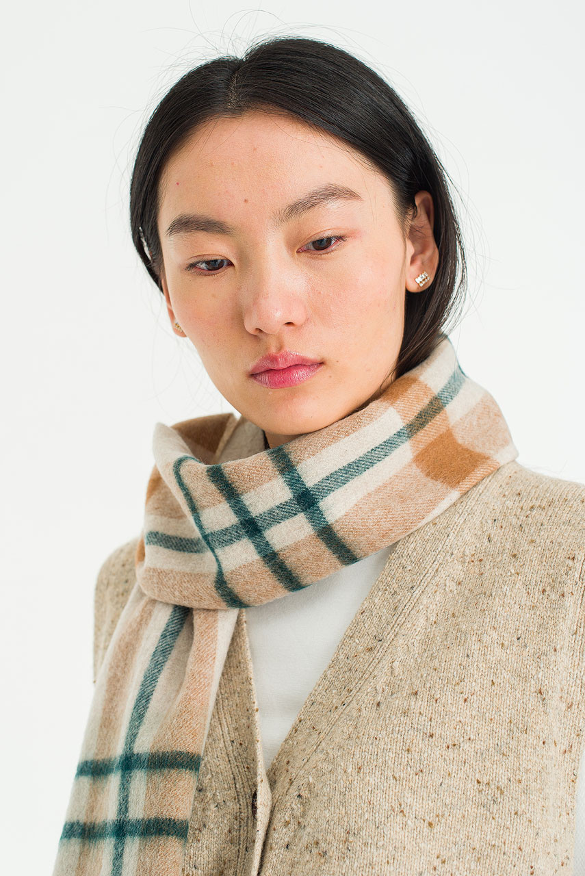 Menswear | Tartan-Style Scarf, Montblanc