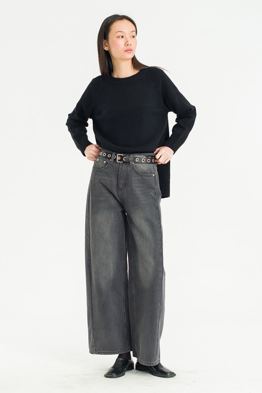 Shadow Wide Denim, Black