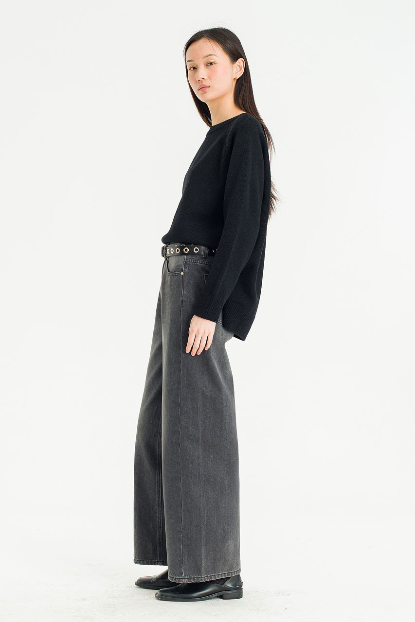 Shadow Wide Denim, Black