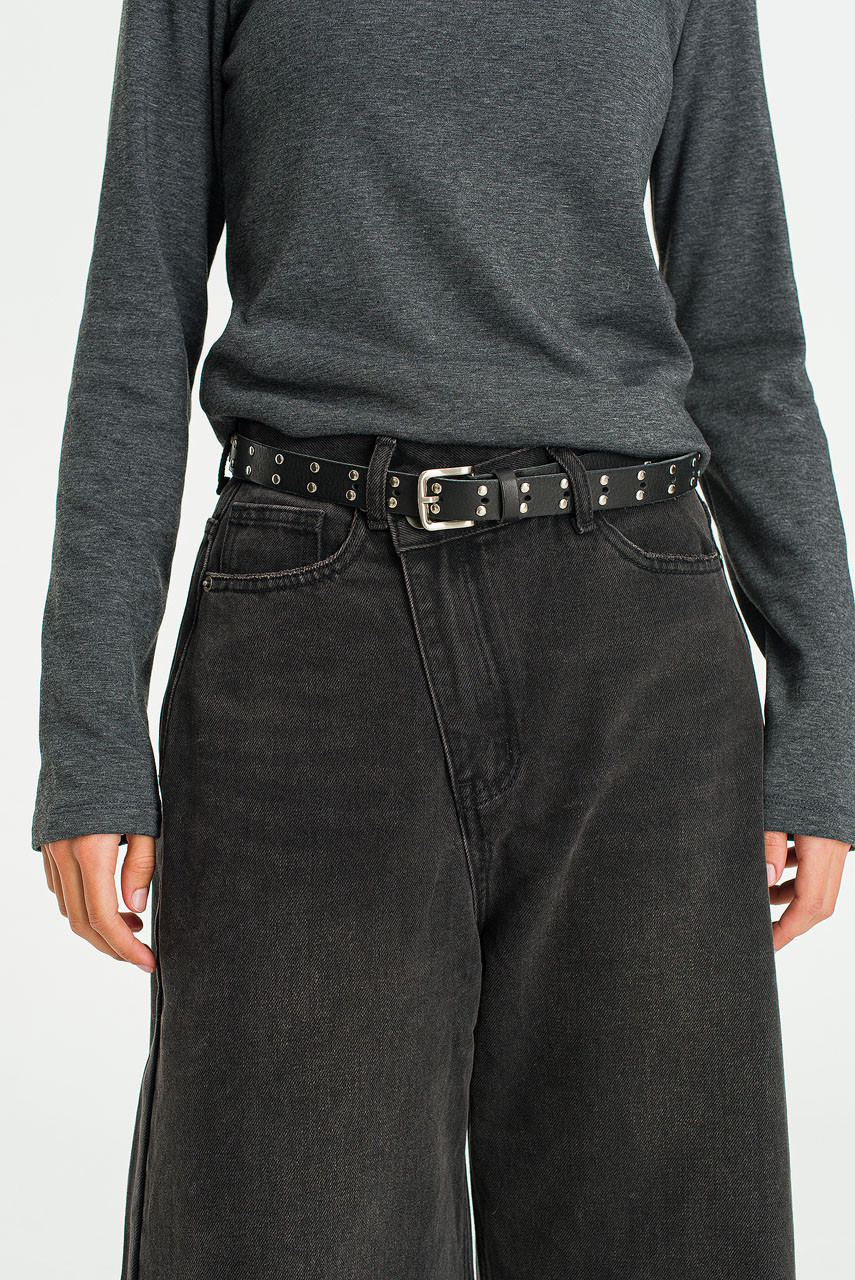 Double Stud Belt, Black