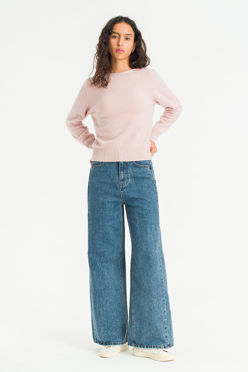 Seam Trace Denim Jean, Blue