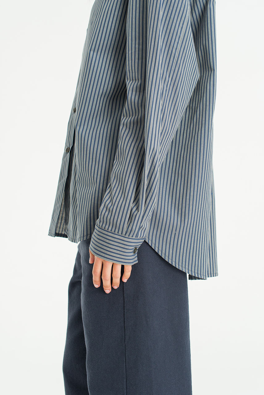 Season Stripe Shirt, Dark Blue