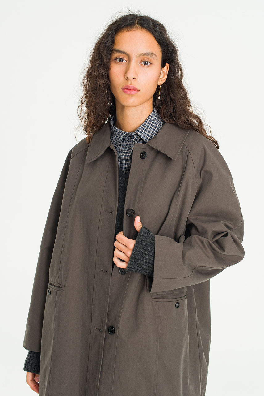 Classic Button Trench, Charcoal
