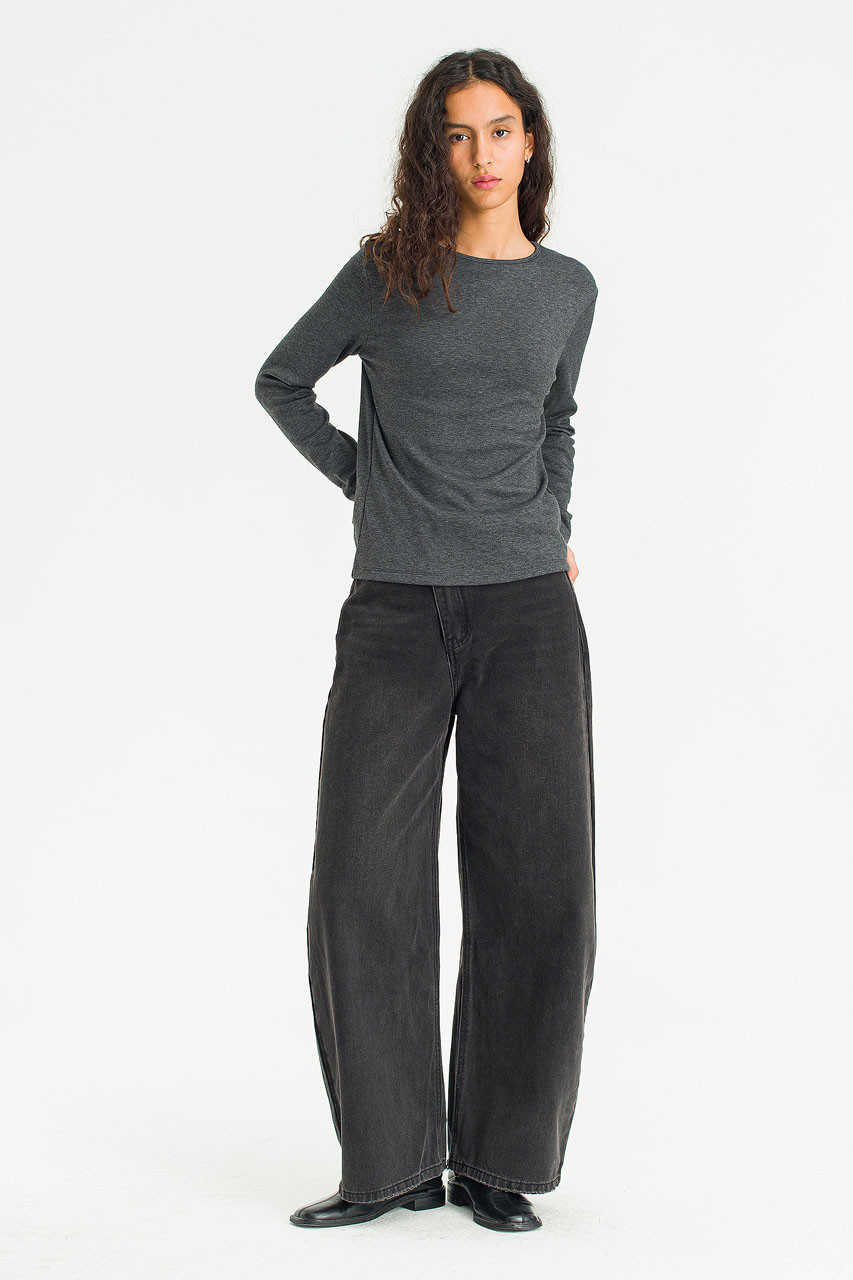 Rove Wide Denim Jean, Black