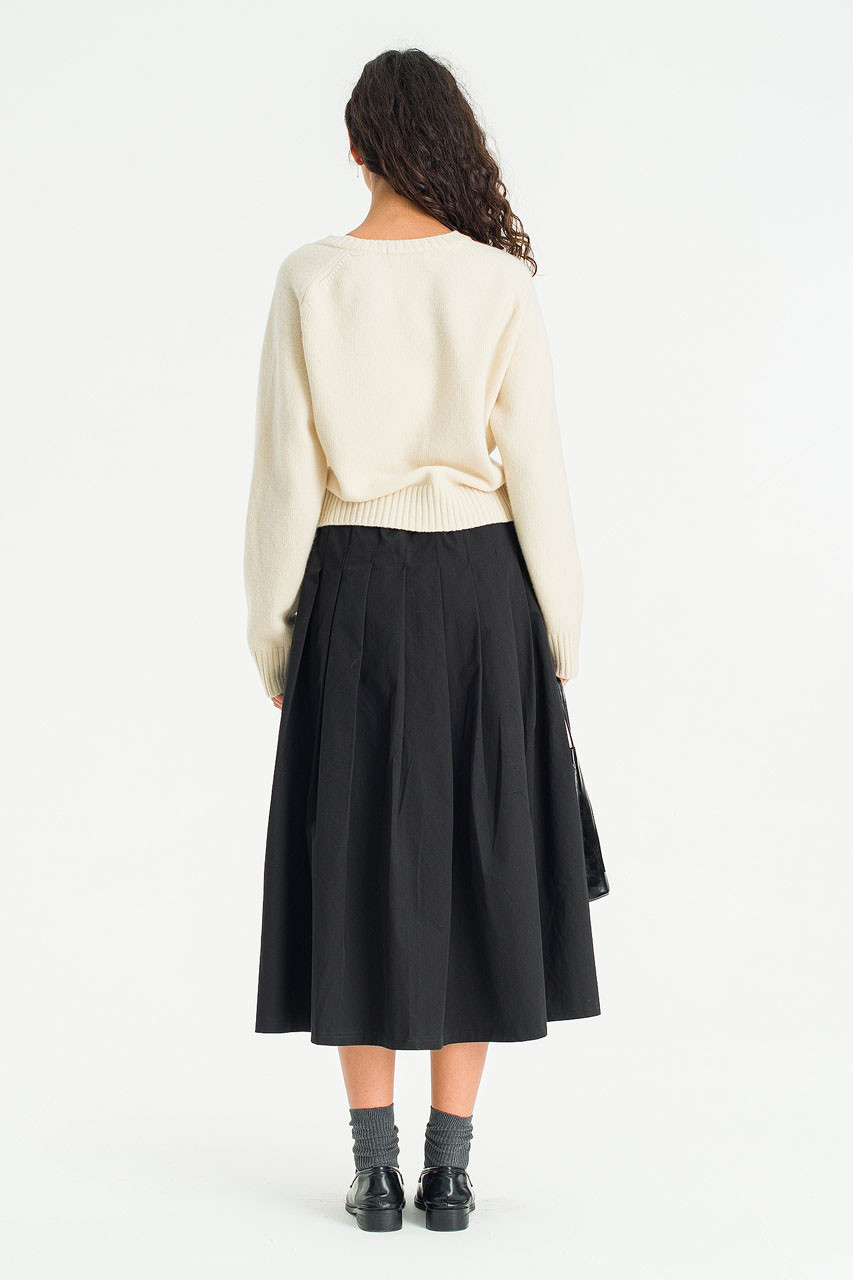 Ease Draw Skirt, Black