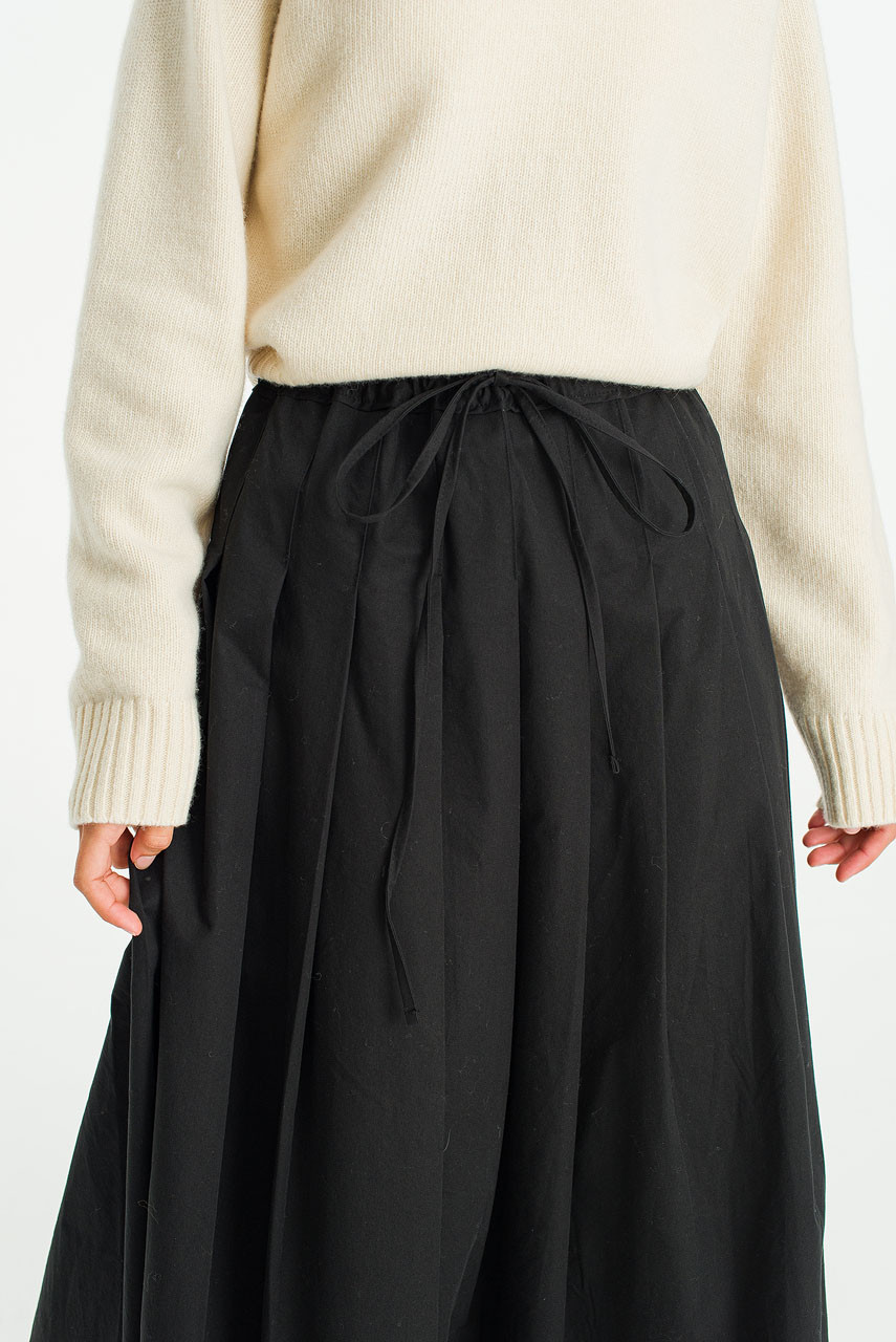 Ease Draw Skirt, Black