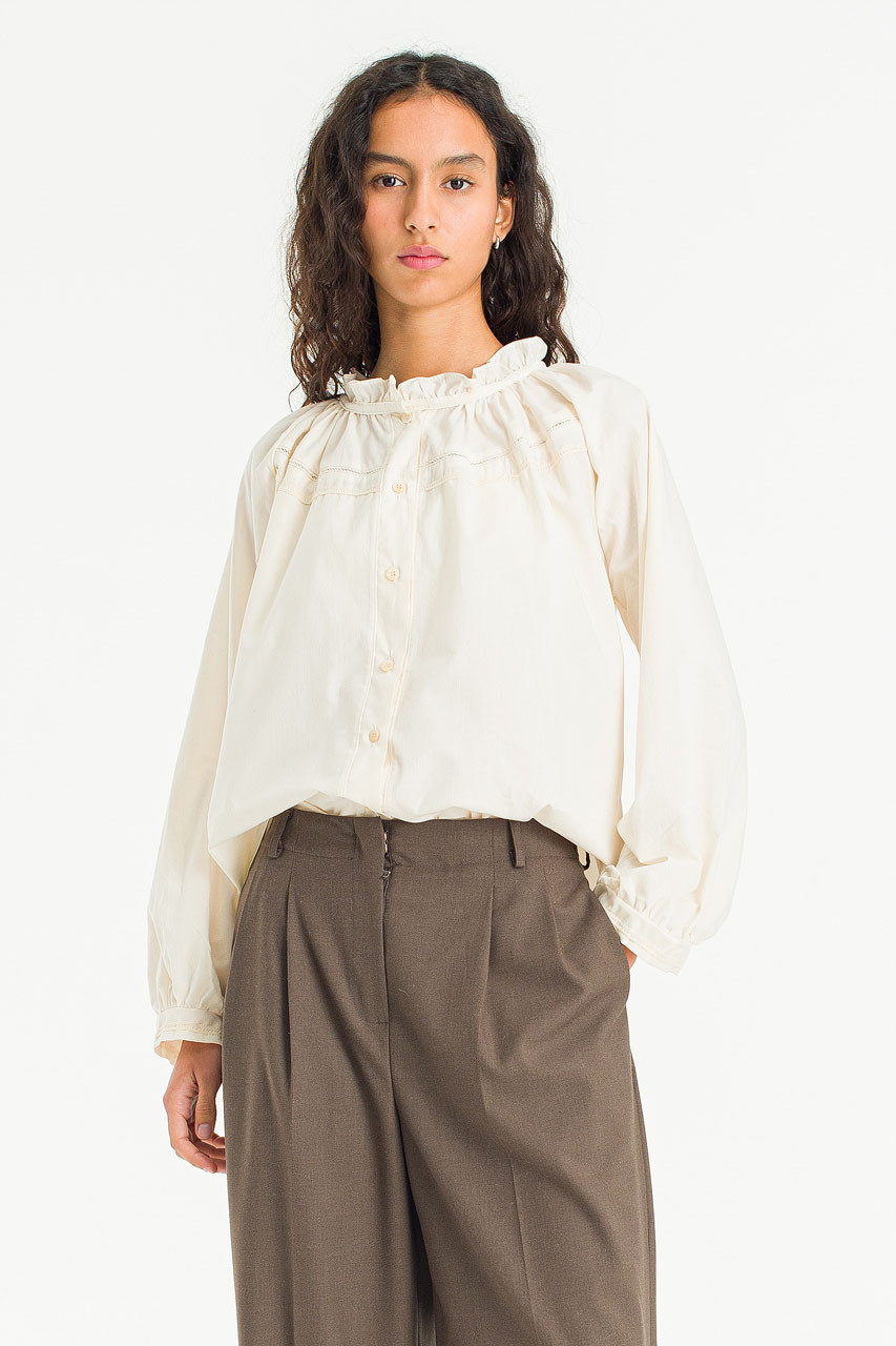 Jeni Frill Blouse, Blue