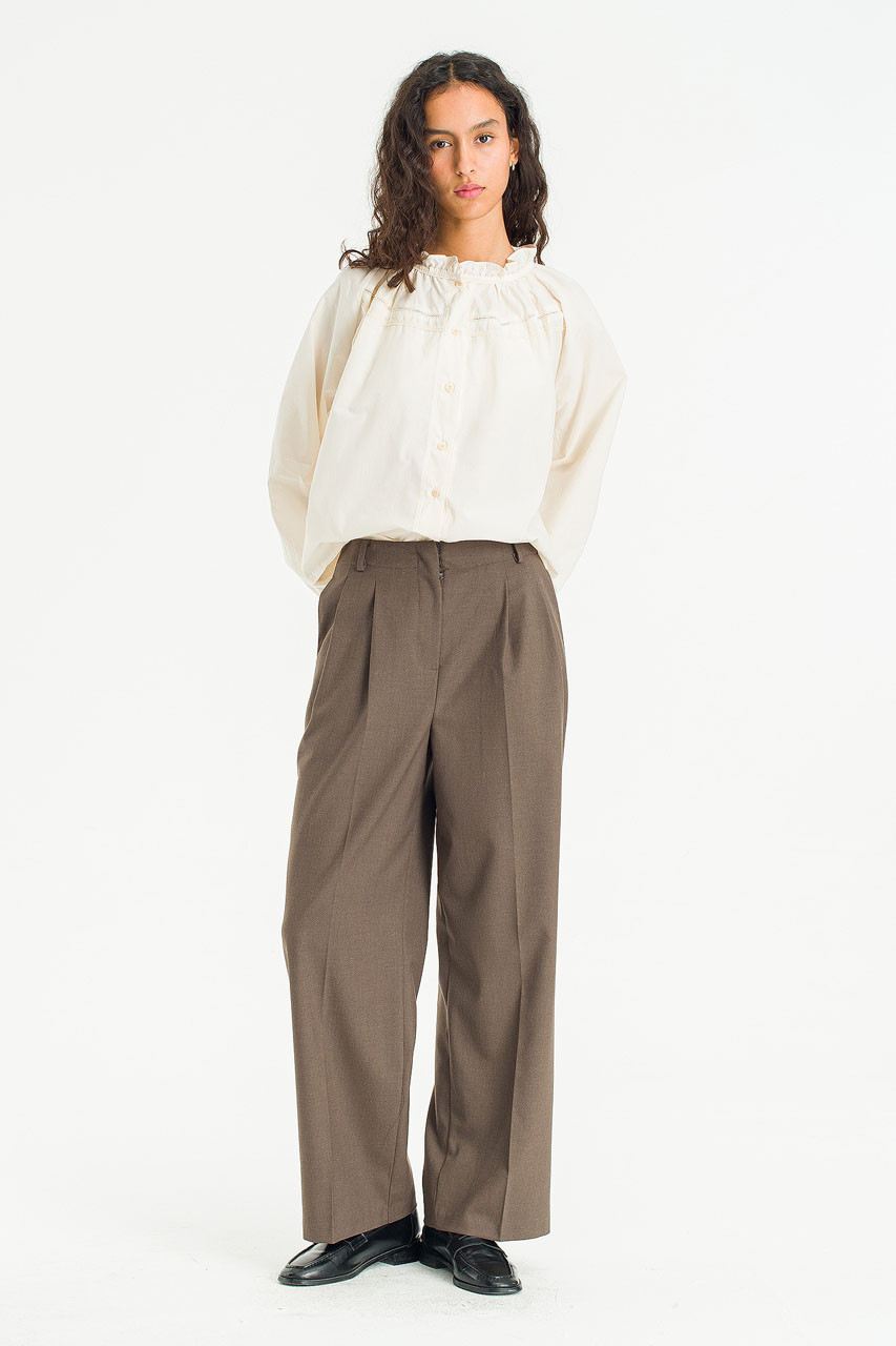 Mare Frill Blouse, Ivory