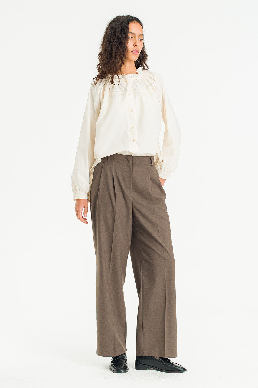 Mare Frill Blouse, Ivory