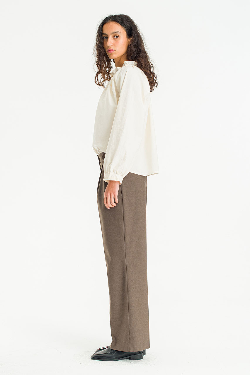 Mare Frill Blouse, Ivory