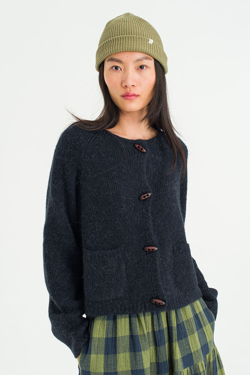  Haze Knit Cardigan, Navy