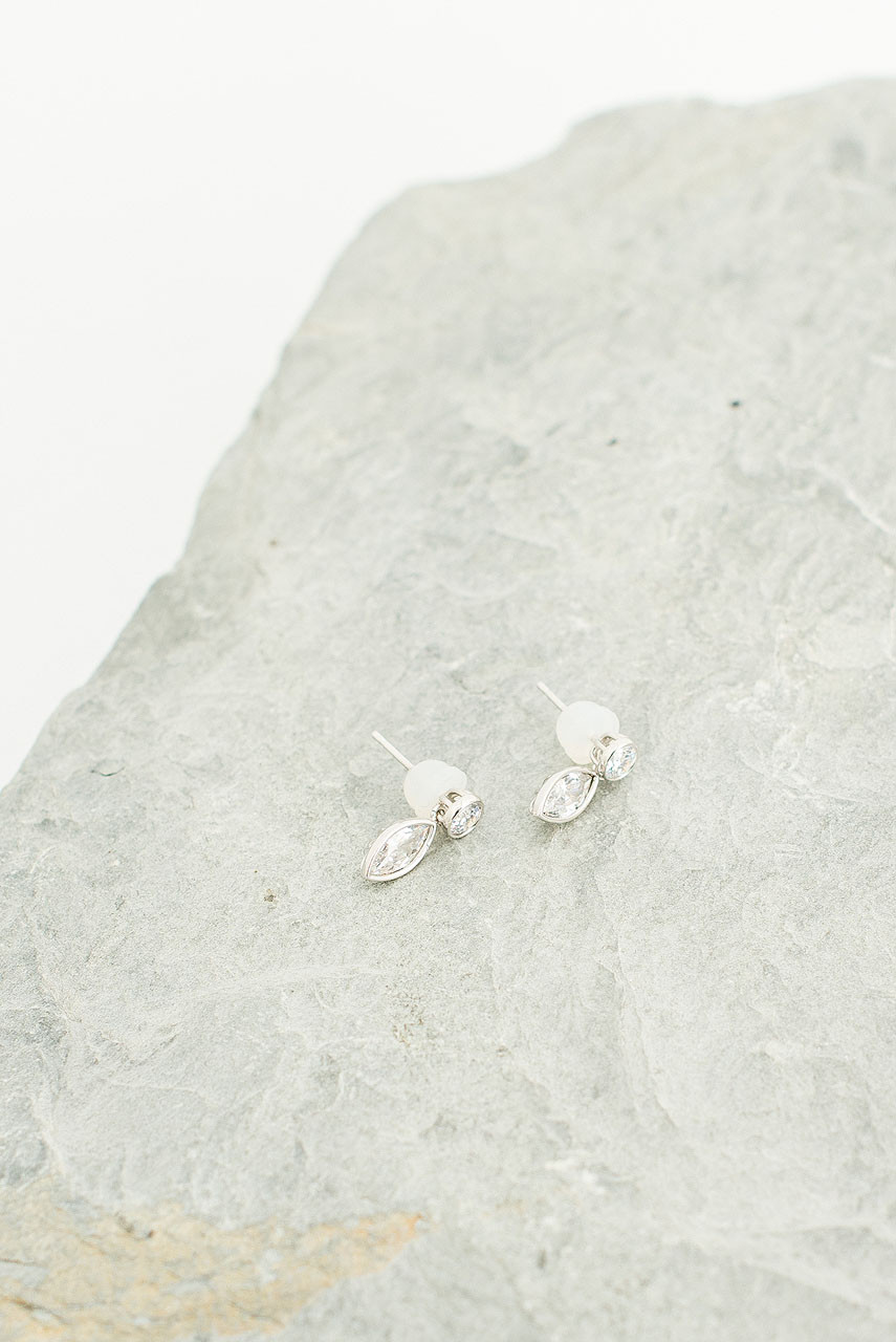 Suiteki Earrings, Silver