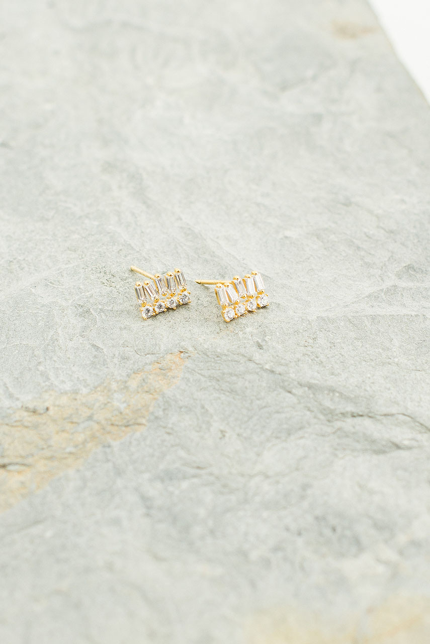 Maia Studs, Gold