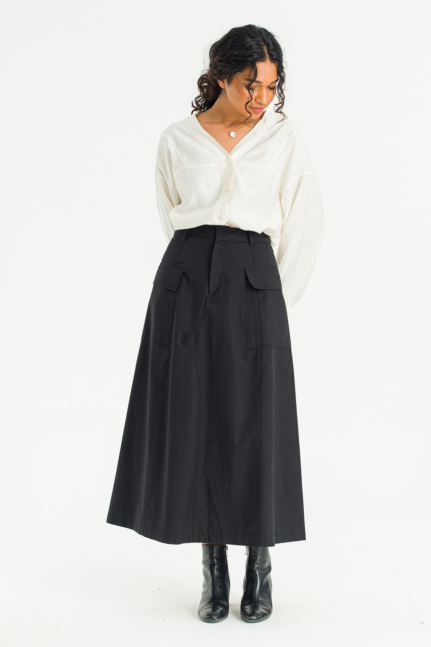 Rove Cargo Skirt, Black