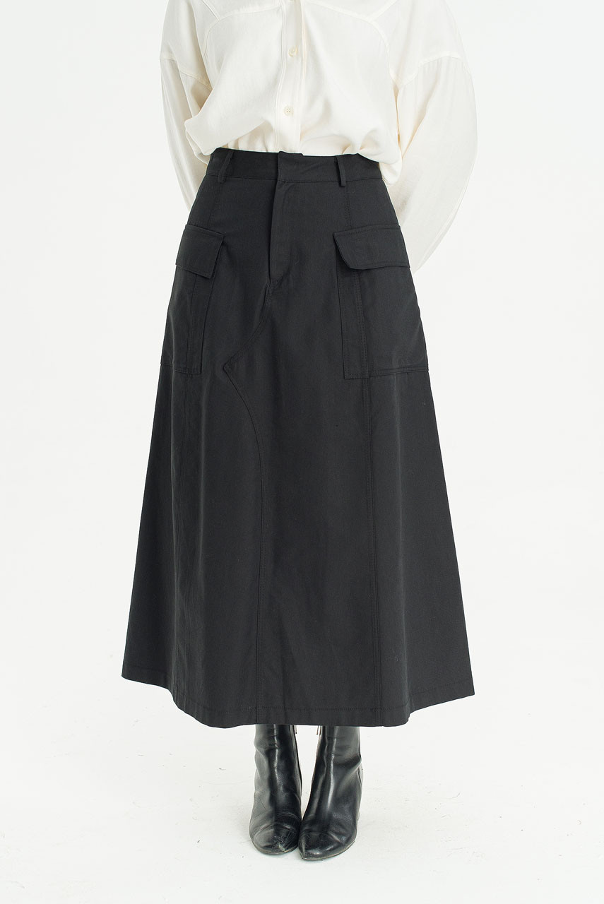 Rove Cargo Skirt, Black