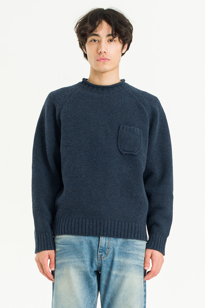 Menswear | Boxy Pocket Knit, Navy
