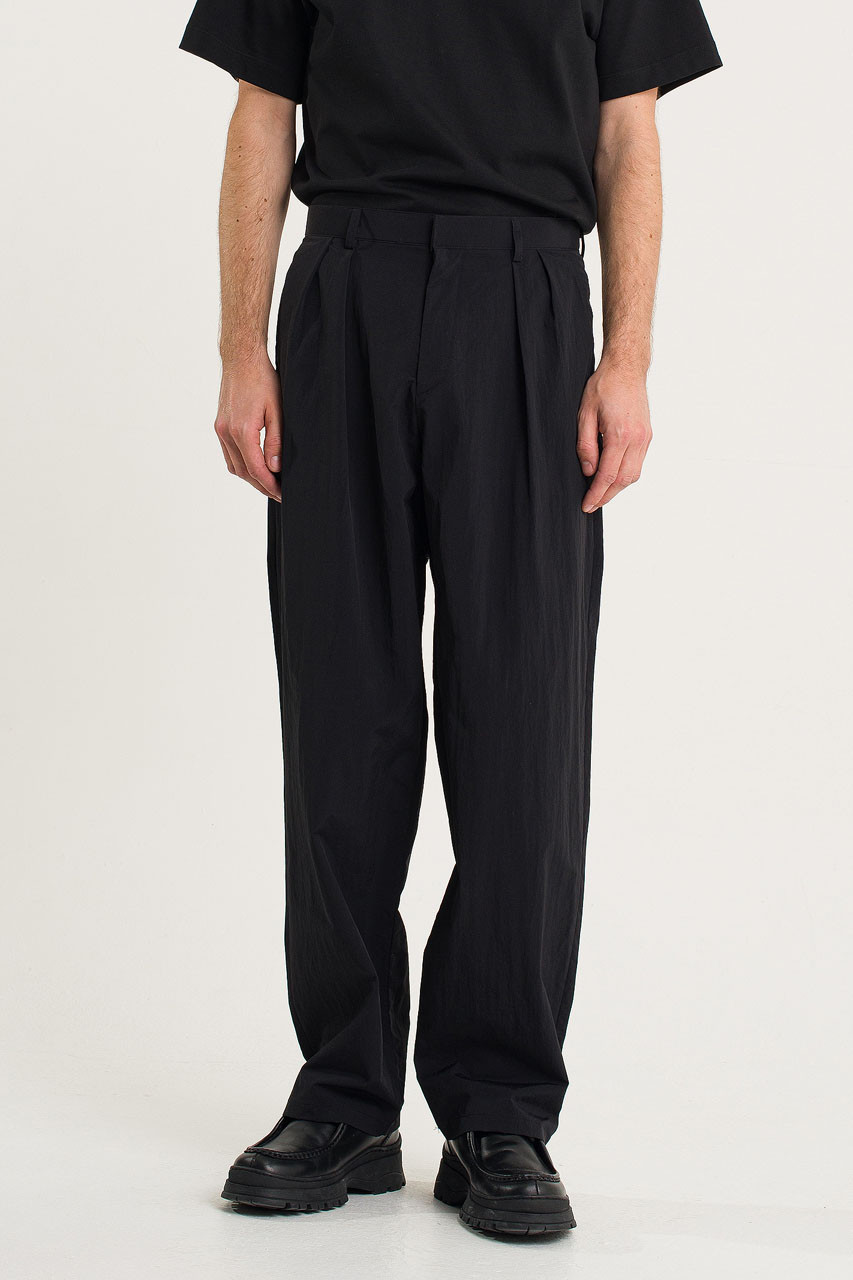 Menswear | Shiro Pintuck Pants, Black