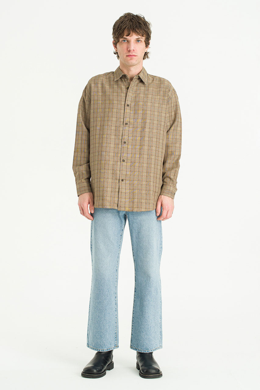 Menswear | Glen Overshirt, Beige