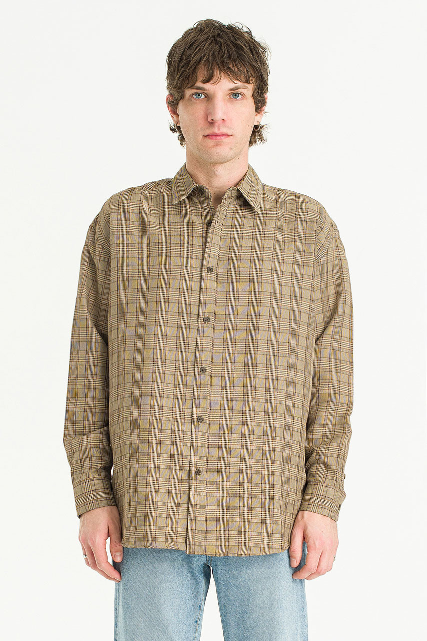 Menswear | Glen Overshirt, Beige