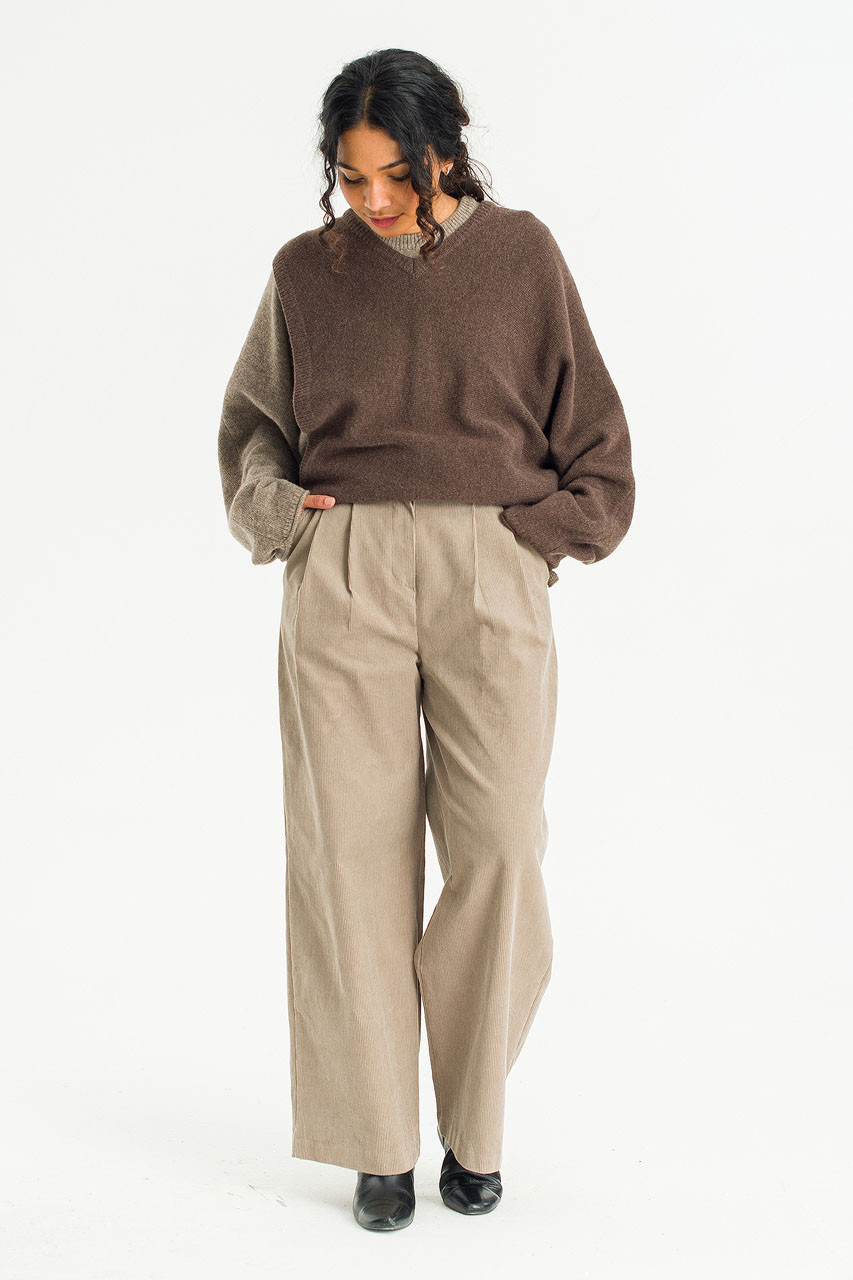 Soil Path Cord Pants, Beige