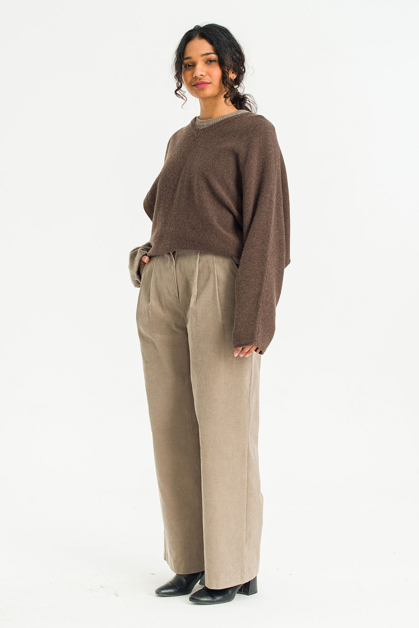 Soil Path Cord Pants, Beige
