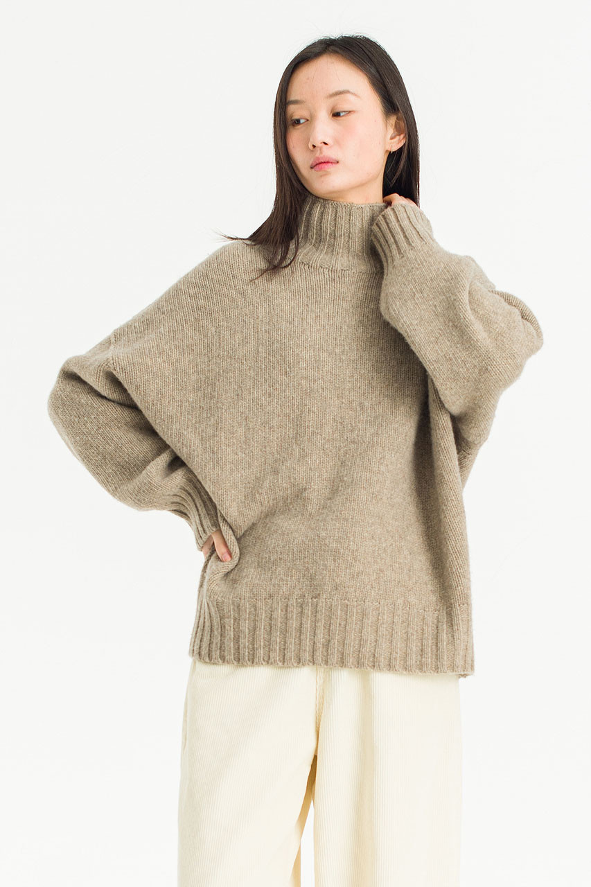 Loose Fit Soft Knit, Wood