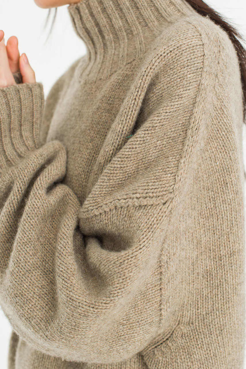 Loose Fit Soft Knit, Wood