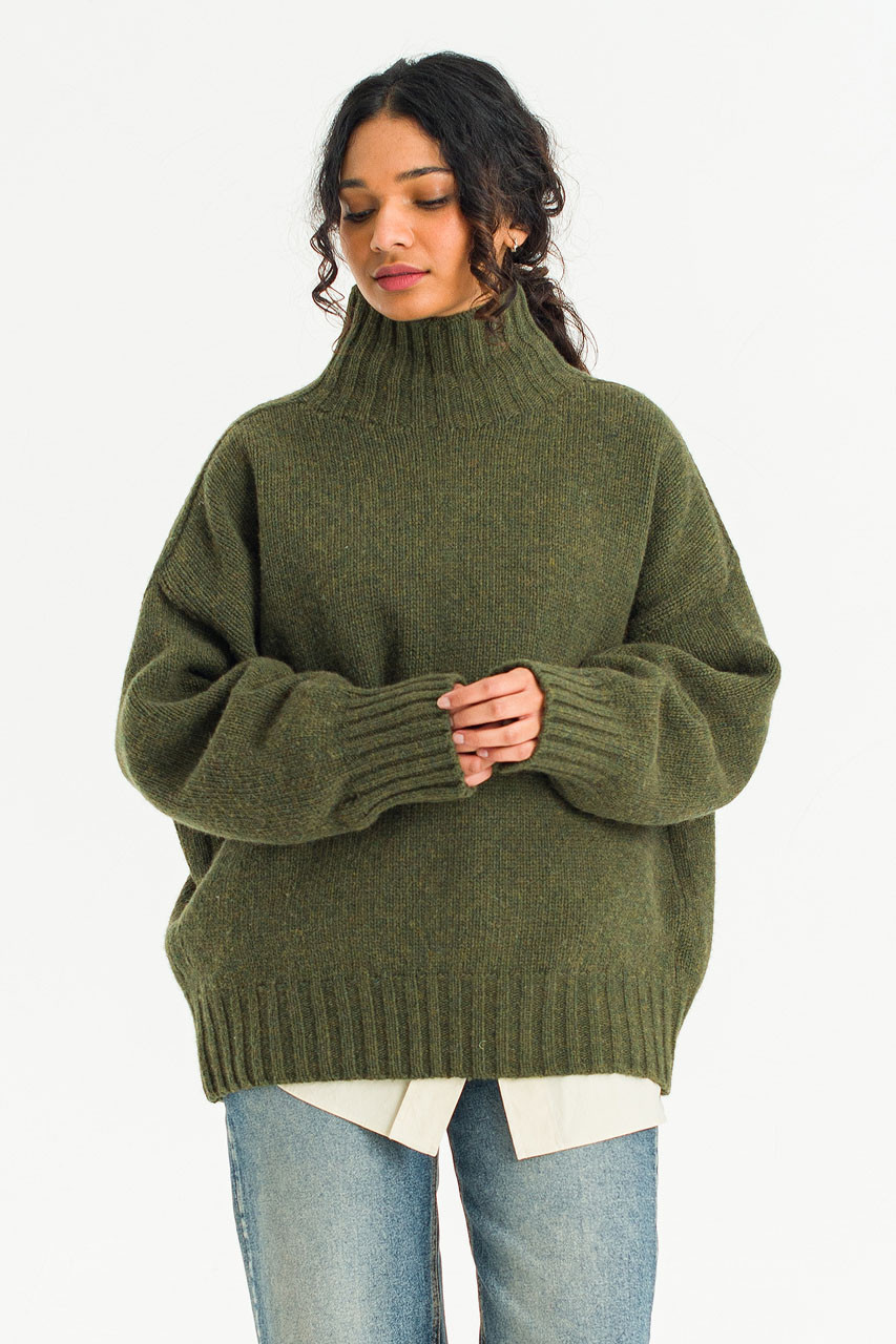 Loose Fit Soft Knit, Forest