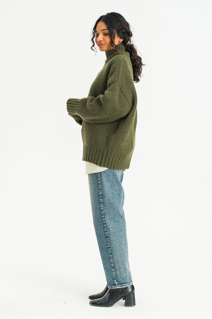 Loose Fit Soft Knit, Forest