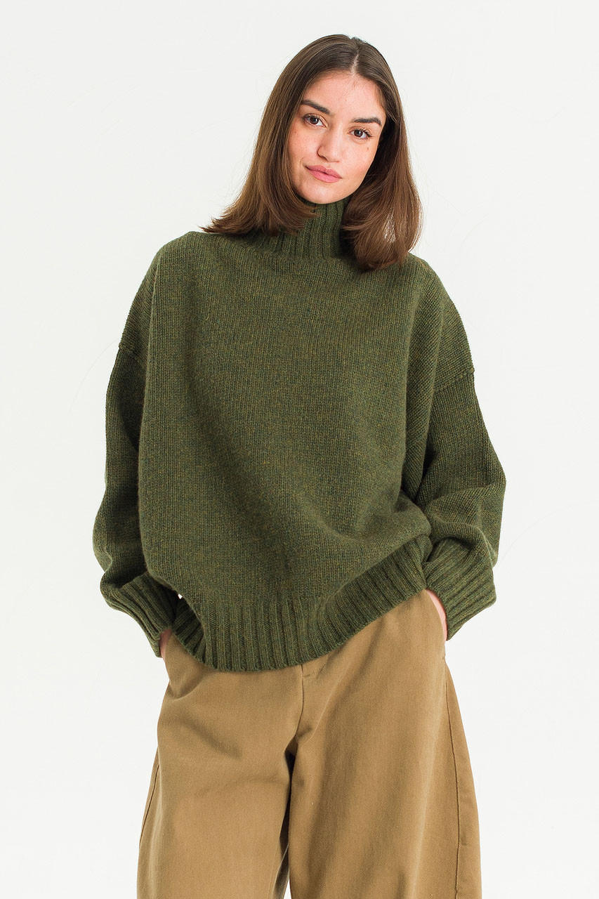 Loose Fit Soft Knit, Forest