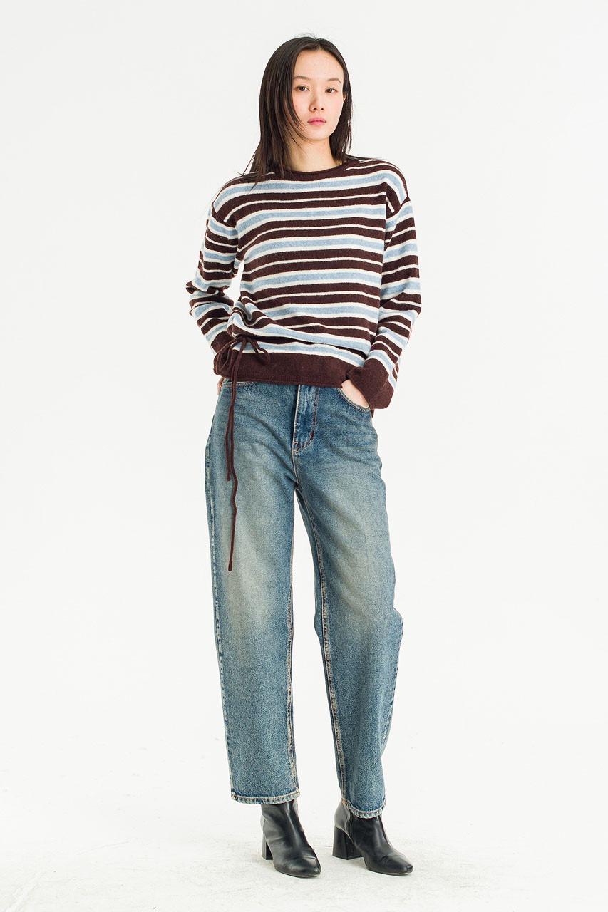 Rove Stripe Jumper, Brown