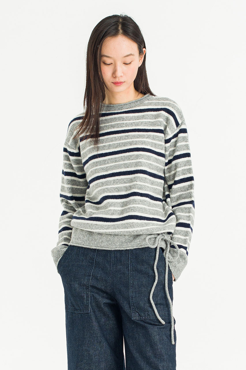 Rove Stripe Jumper, Grey